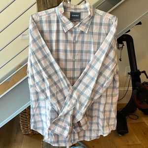 Bonobos Button Down Shirt. Slim Fit. XXL. Pink / Blue / White check.